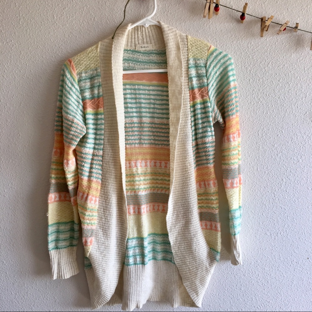 🌸 3 FOR $15 🌸 debut | springy striped cardigan